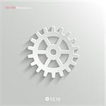 Gear icon - vector web illustration, easy paste to any background