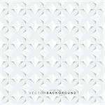 White geometric decorative texture - seamless vector background.