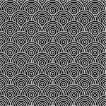 Geometric circles pattern - seamless. Black and white textures.