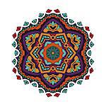 colorful mandala design abstract pattern. doodle star sign