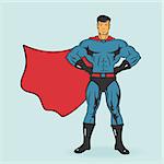Super Hero Stand Vector Illustration eps 8 file format