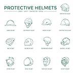 Sport, safety, construction and other special helmets