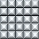 Abstract geometric 3d metal pattern. Seamless vector background.