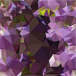 Low polygon style illustration of a rich lilac purple abstract geometric background.