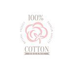 Cotton Product Logo Vector Classic Style Design On White Background