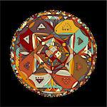 Mandala ornament, colorful pattern for your design. Vector illustration