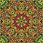 Abstract festive colorful mandala vector ethnic tribal pattern. colorful artistic hand drawn background.