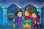 Three witches theme image 7 - eps10 vector illustration.