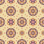 Seamless pattern based on traditional Asian elements Paisley. Boho vintage style vector background. Best motive for print on fabric or papper.