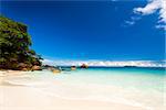 Beautiful view of Anze Lazio beach in Praslin, Seychelles