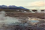 Sunrise at El Tatio Geysers near San Pedro de Atacama in Chile