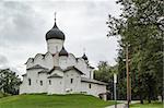 Basil Church on the Hill was built in 1415 in  Pskov city center, Russia