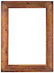 Old Wooden Picture Frame Cutout