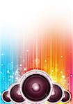 multicolor party music background for flyers and posters