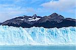 Front view of Perito Moreno Glacier in Argentinian Patagonia Argentina