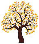 Autumn tree theme image 3 - eps10 vector illustration.