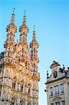 Leuven Stadhuis (City Hall) and buildings on Grote Markt, Leuven, Flemish Brabant, Flanders, Belgium