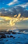 South America, Chile, Easter Island, Isla de Pascua, the dramatic coastline