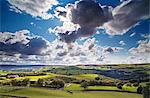 England, Calderdale. An impressive cloudscape viewed from Norland near Halifax.