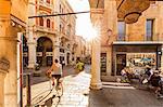 Italy, Italia. Veneto. Padova district. Padua, Padova. Piazza della Frutta and Via Fiume.