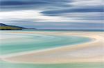 Scotland, Isle of Harris. The sweeping curves of Luskentyre Sands in the Outer Hebrides.