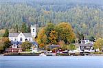 Scotland, Kenmore. The village beside Loch Tay in autumn.