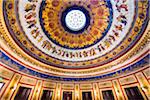 Ceiling inside Teatro Massimo in Palermo, Sicily, Italy