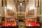 Prayer Candles in Cattedrale di Monreale in Monreale, Palermo, Sicily, Italy