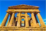 Temple of Concordia at Valle dei Templi in Ancient Greek City at Agrigento, Sicily, Italy