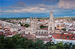 City showing the Gothic Cathedral, UNESCO World Heritage Site, Burgos, Castile and Leon, Spain, Europe