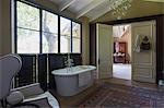 Home showcase bathroom with soaking tub