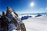 Europe, Switzerland, Valais, Swiss French border, Glacier du Trient, Aiguille du Tour 3540m