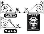 Street industrial pointer for poker clubs and casinos.