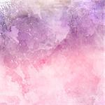 Decorative watercolor background in shades of pink and purple
