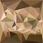 Low polygon style illustration of a burlywood abstract geometric background.
