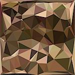 Low polygon style illustration of a sienna abstract geometric background.