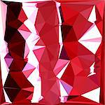Low polygon style illustration of a barn red abstract geometric background.