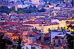 City of Split evening aerial view, Dalmatia, Croatia