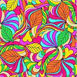 Vector illustration of colorful abstract seamless pattern.