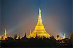 Shwedagon Pagoda, the most sacred Buddhist pagoda in Myanmar, Yangon (Rangoon), Myanmar (Burma), Asia