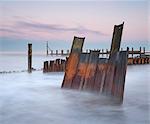 Sea defences at Happisburgh, Norfolk, England, United Kingdom, Europe