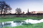 Salisbury Cathedral, built in the 13th century in the Gothic style, the tallest spire in the United Kingdom, Salisbury, Wiltshire, England, United Kingdom, Europe