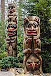 Totem poles at Capilano Suspension Bridge Park, Vancouver, British Columbia, Canada