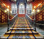 Europe, United Kingdom, England, Middlesex, London, St Pancras Hotel, Grand Staircase