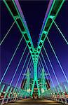 Europe, United Kingdom, England, Lancashire, Manchester, Salford Quays, Millenium Lift Bridge