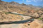 Ethiopia, Amhara Region, Welo.  The 608km-long Tekeze River rises in the central Ethiopian Highlands and flows west, north and then west again until it joins a tributary of the Nile in Sudan.