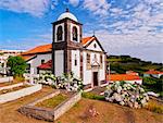 Portugal, Azores, Flores, Ponta Delgada, Church and Cemetery.