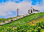 Portugal, Azores, Sao Miguel, Vila Franca do Campo, The Little Chapel of Nossa Senhora da Paz.