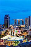 South East Asia, Singapore, Clarke Quay and Marina Bay Sands Hotel and Casino