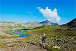 Europe, Switzerland, Graubunden, Engadine, mountain scenery in the Unterengadin